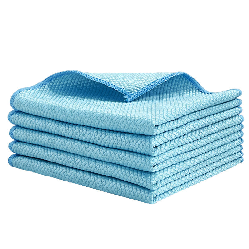 Premium Fish-Scale Glass Cleaning Cloth