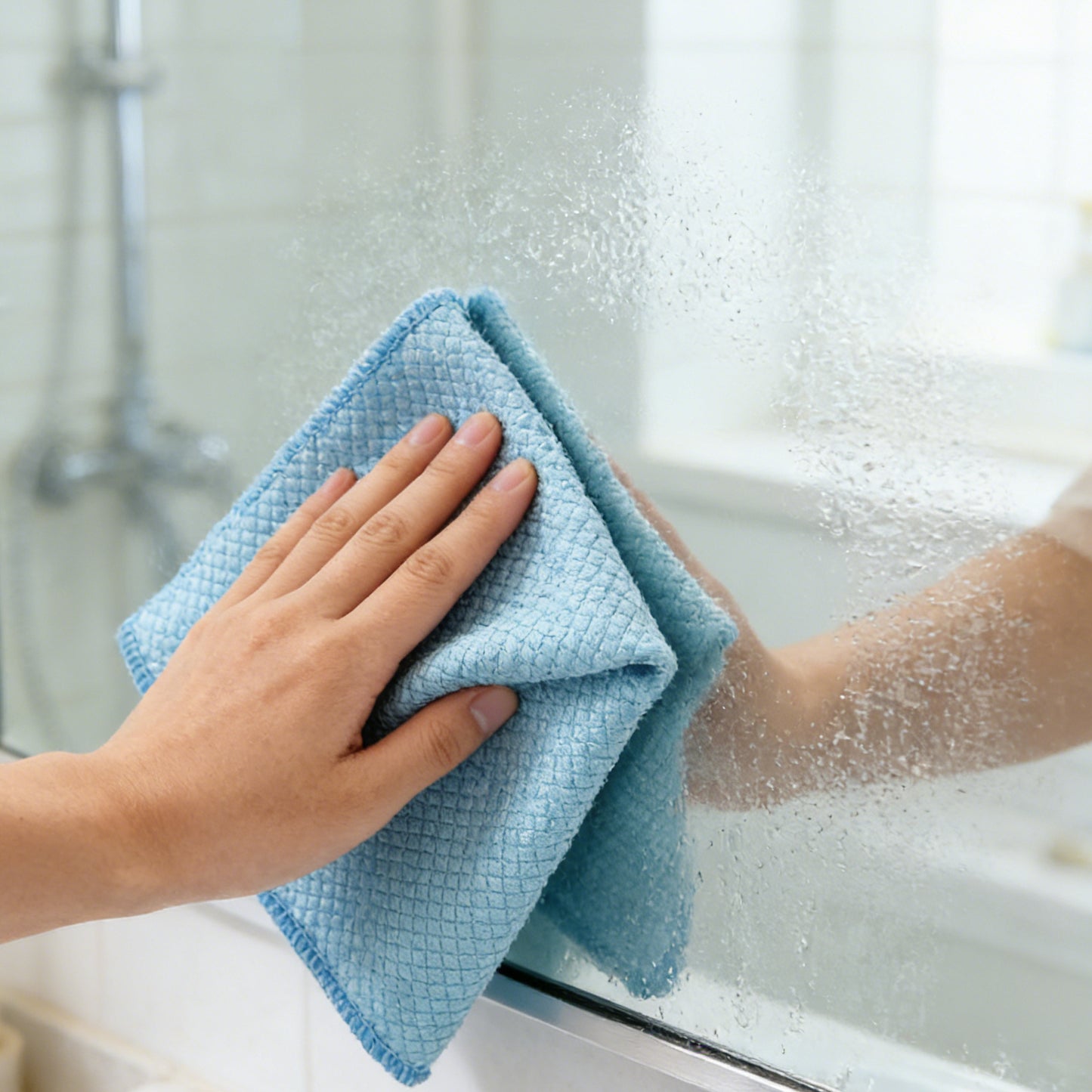 Premium Fish-Scale Glass Cleaning Cloth