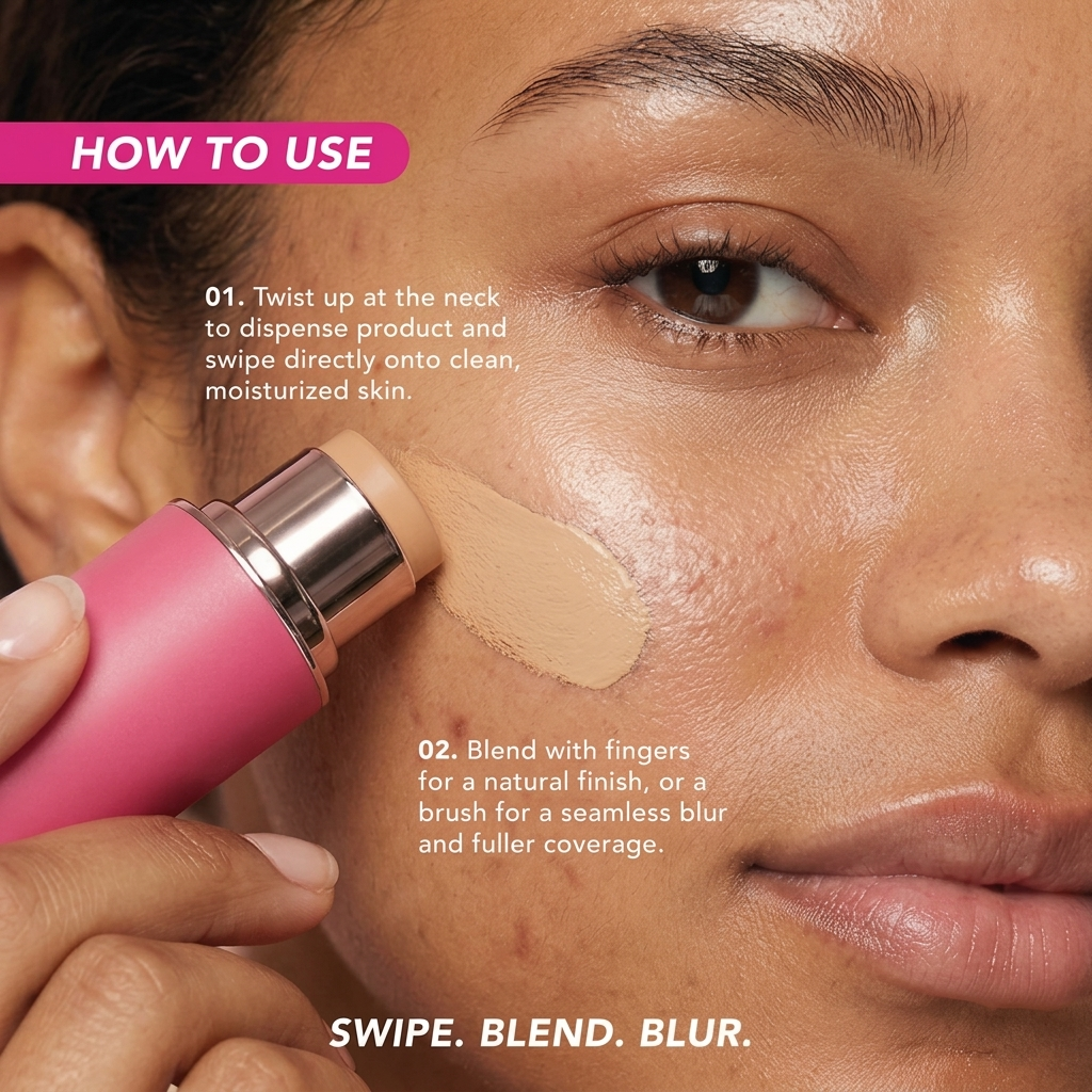 💜LAST DAY - BUY 1 GET 1 FREE💜✨ Peptide Blur Stick Foundation