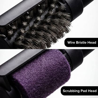 🔥(Free Shipping)🔥Electric Rotary Grill Brush with 2 Replacement Head