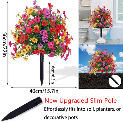 UP TO 49% OFF Artificial Violet for Outdoor Indoor Garden Home Decoration