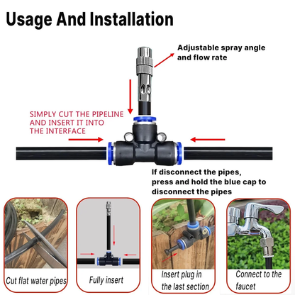360° Curved Garden Automatic Irrigation System