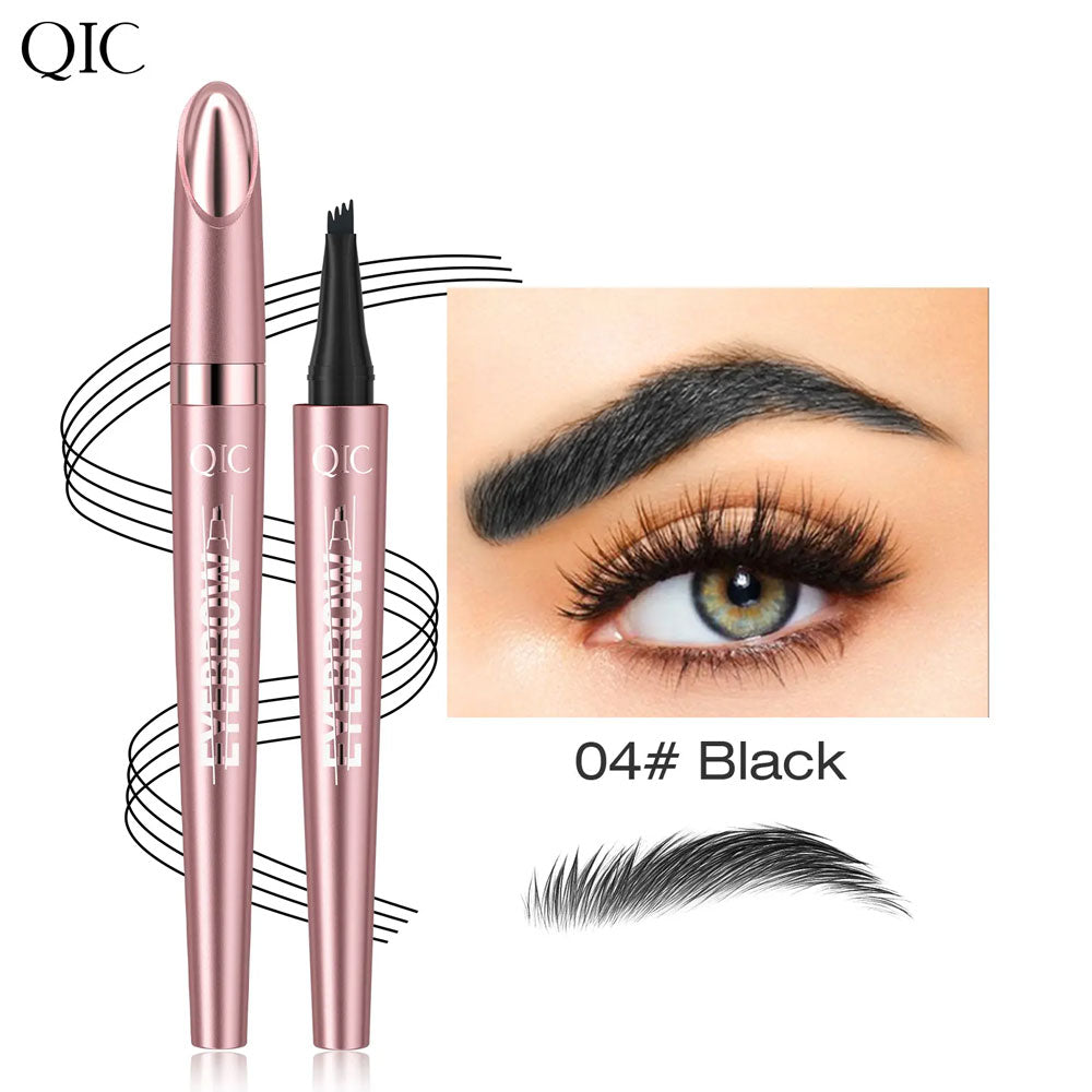 ✏️ BUY 1 GET 1 FREE! ✨ 3D Microblading Eyebrow Pencil – 4-Prong Tip, Waterproof & Natural Hair-Like Strokes 🖌️