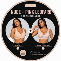 2-Pack Nude+Pink Leopard