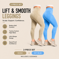 2-Pack Khaki+Sky Blue