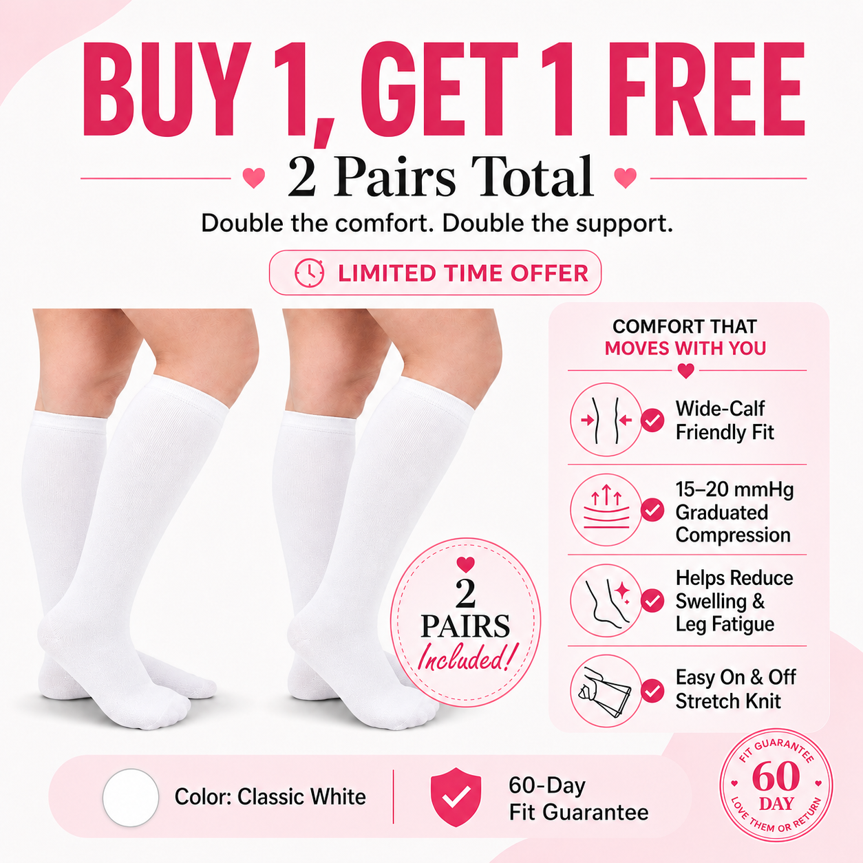 Original Wide Compression Socks