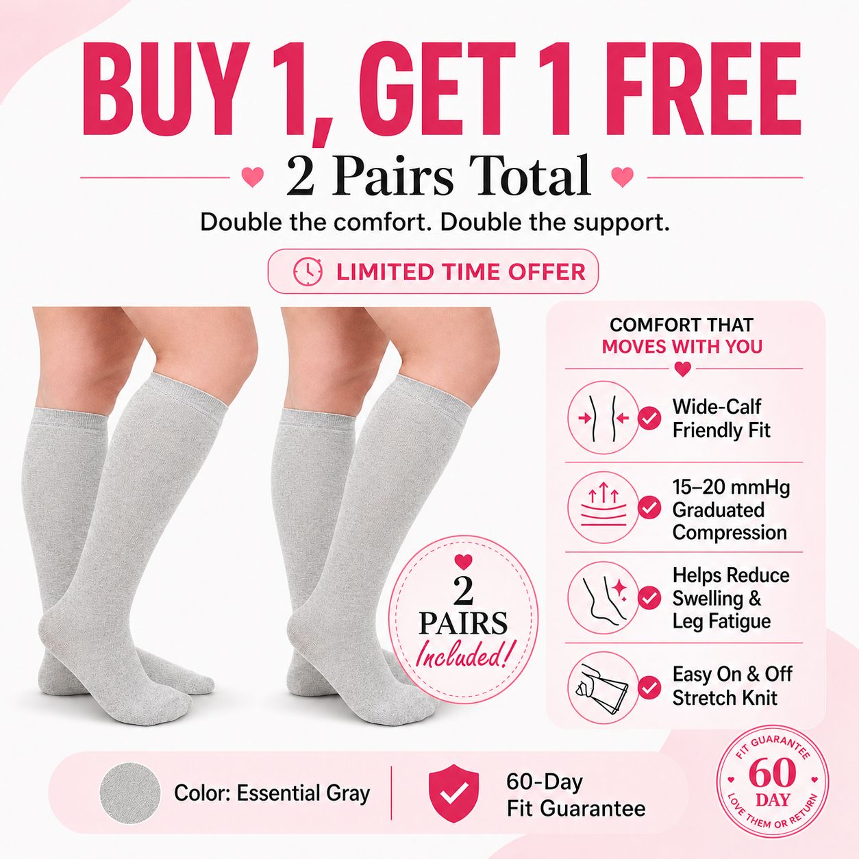Original Wide Compression Socks