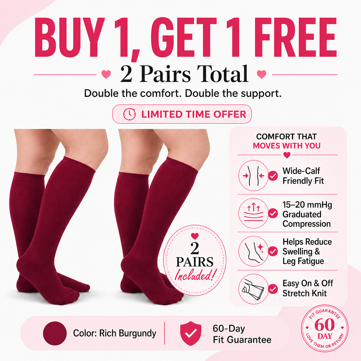 Original Wide Compression Socks