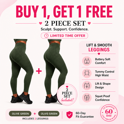 🌸💖Last Day! 50% OFF 2-Pack LBMLBM® Lift & Smooth Leggings