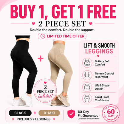🌸💖Last Day! 50% OFF 2-Pack LBMLBM® Lift & Smooth Leggings