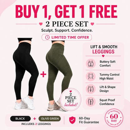 🌸💖Last Day! 50% OFF 2-Pack LBMLBM® Lift & Smooth Leggings