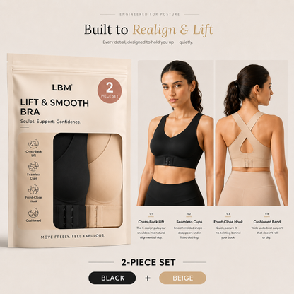 💖Last Day! 50% OFF 2-Pack LBMLBM® Posture Bra — Wireless Front-Closure Lift