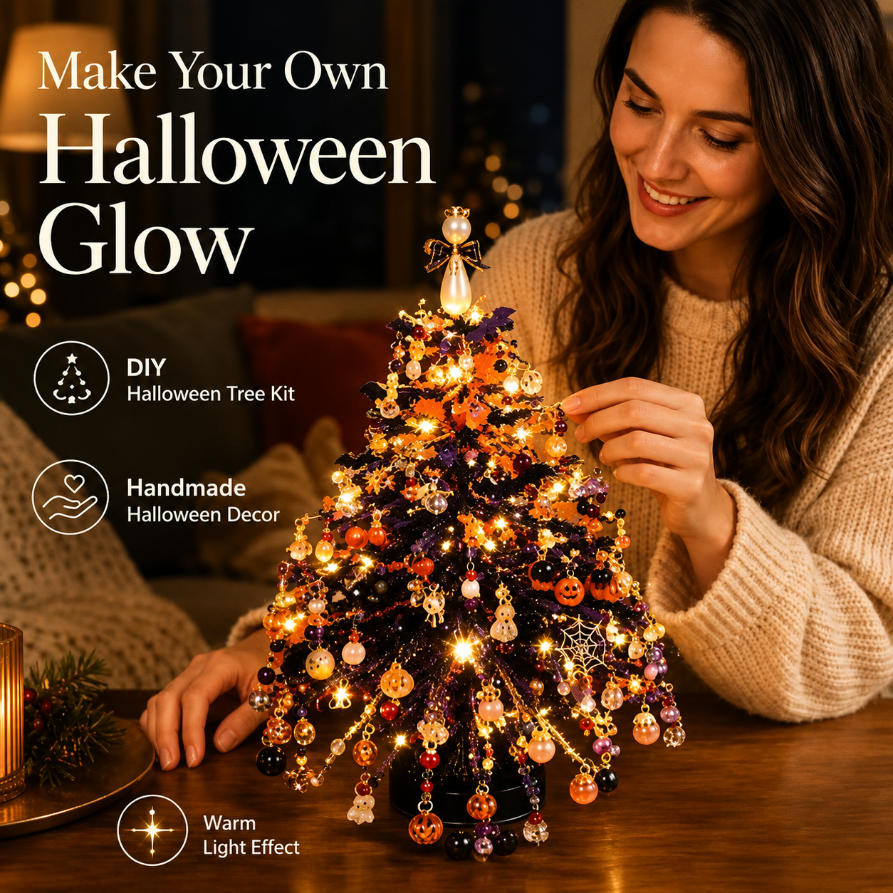 🎄✨ DIY Beaded Christmas Tree Kit – Create Your Own Sparkling Holiday Decoration