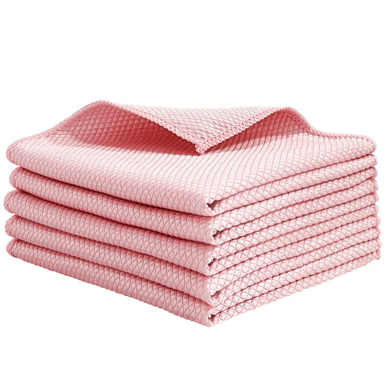 Premium Fish-Scale Glass Cleaning Cloth