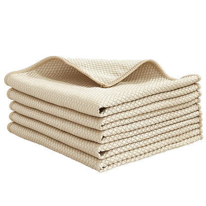 Premium Fish-Scale Glass Cleaning Cloth