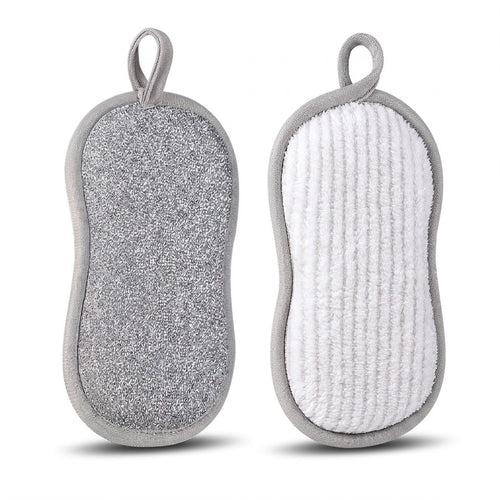 Ergonomic Dual-Sided Scrubbing Sponge