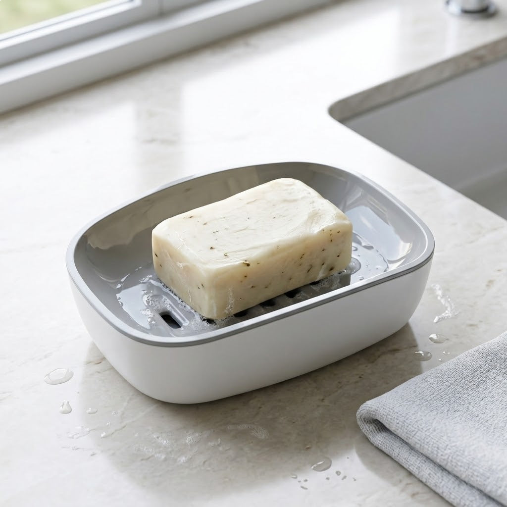 Double-Layer Self-Draining Soap Dish